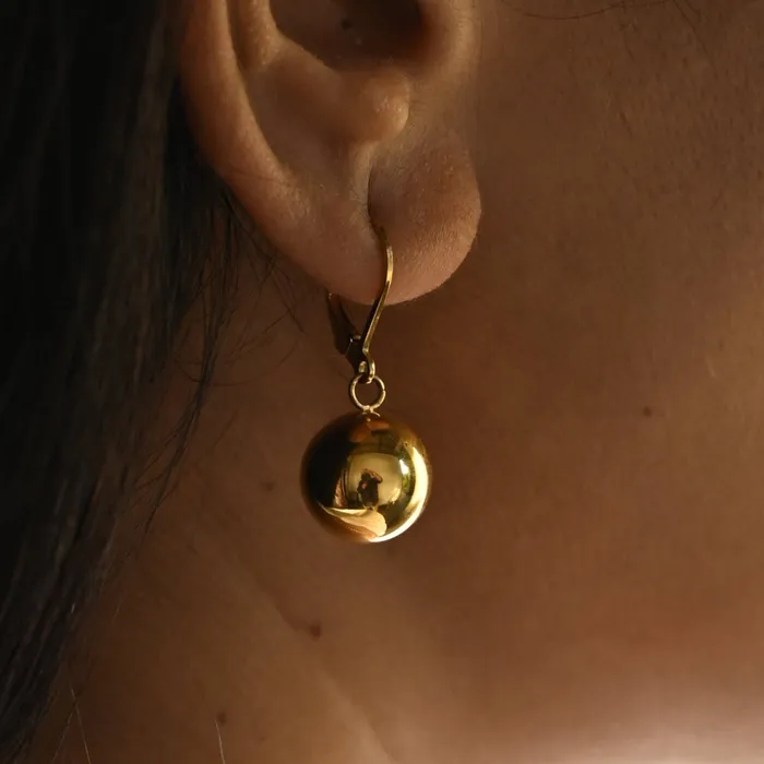 Earrings Jewelvers 18K GoldFilled Ball Dangle Earrings for Women