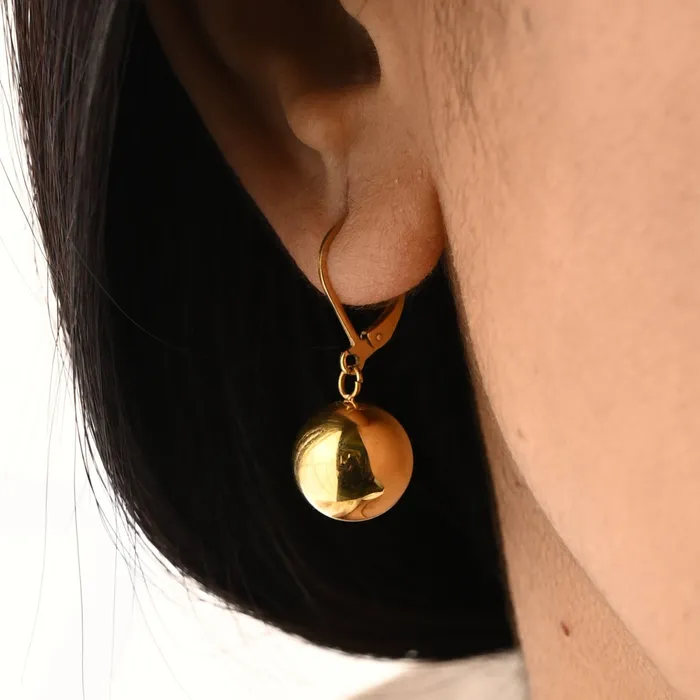 Earrings Jewelvers 18K GoldFilled Ball Dangle Earrings for Women