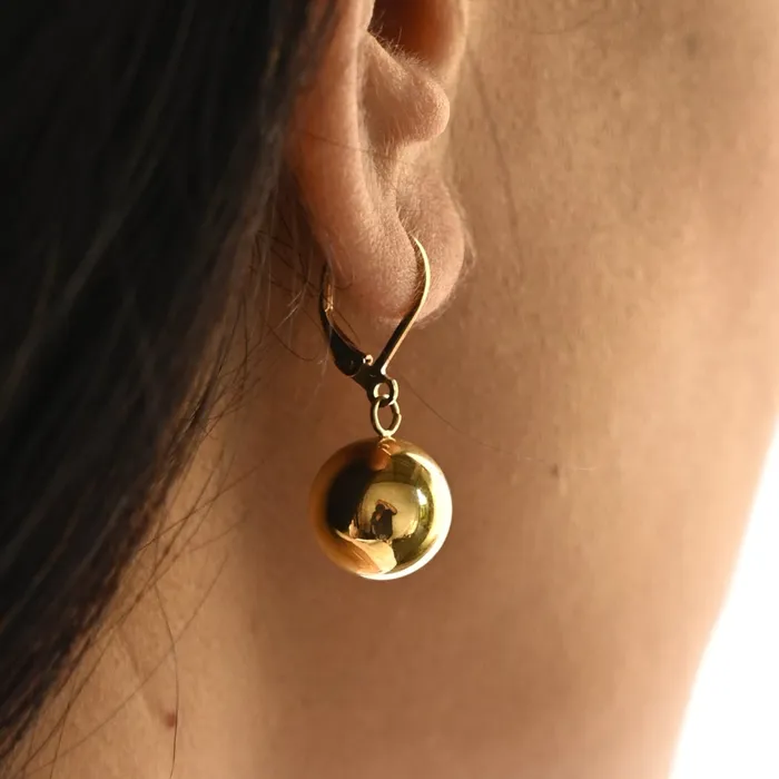 Earrings Jewelvers 18K GoldFilled Ball Dangle Earrings for Women