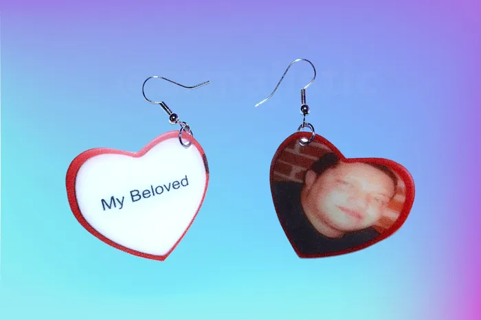 Earrings Sam Makes Things READY TO SHIP My Beloved Character Locket Hearts 2D detailed Handmade Earrings Earrings Sam Makes Things READY TO SHIP My Beloved Character Locket Hearts 2D detailed Handmade Earrings