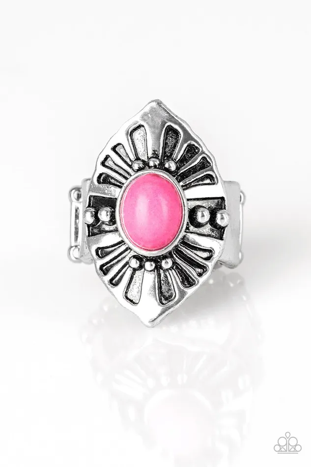 Paparazzi Ring HOMESTEAD For The Weekend Pink Paparazzi Jewelry Rings