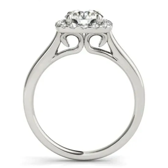 GB Rings 4K Natural Earth Mined Diamond Halo Ring GB Rings 4K Natural Earth Mined Diamond Halo Ring
