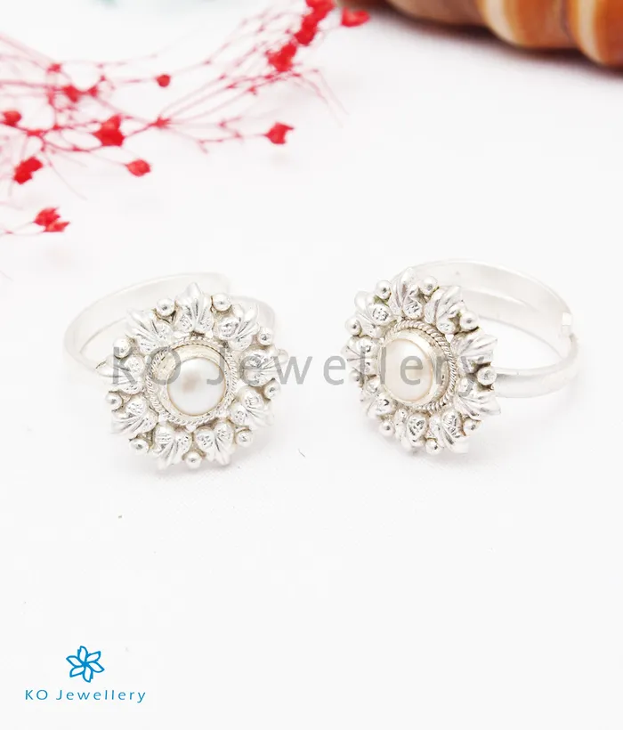Rings Silversmith The Emaya Silver ToeRings Bright Silver