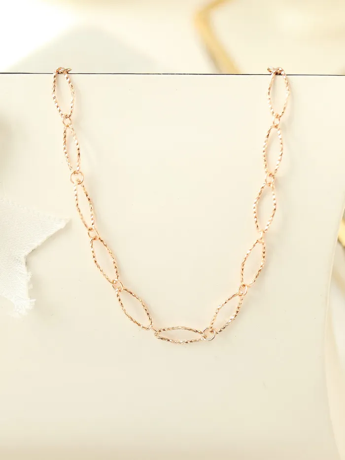 14K 18K Gold Cutting Twist Coin Chain Anklet MinimalBijoux PreStyled Sets