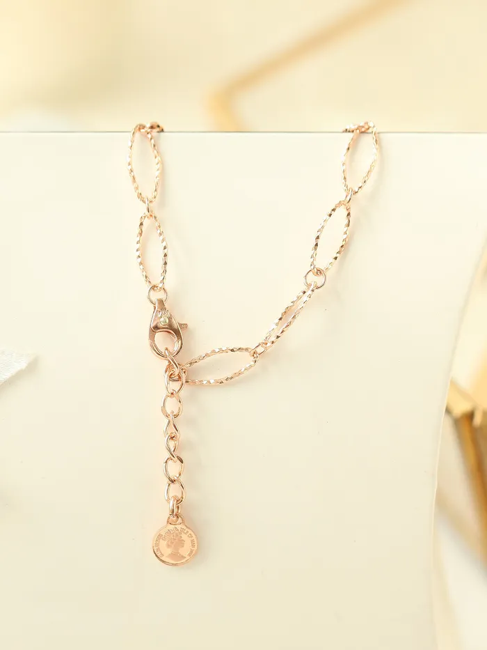 14K 18K Gold Cutting Twist Coin Chain Anklet MinimalBijoux PreStyled Sets