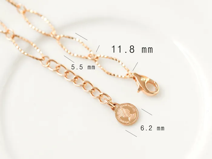 14K 18K Gold Cutting Twist Coin Chain Anklet MinimalBijoux PreStyled Sets