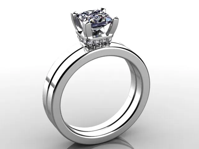 vendorunknown Princess Diamond Engagement Ring From the Christopher Michael Collection Rings vendorunknown Princess Diamond Engagement Ring From the Christopher Michael Collection Rings