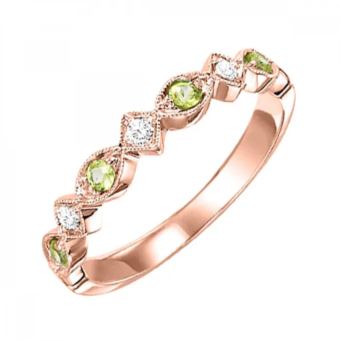 10K Gold Stackable Peridot Band 120CT International Diamond Center Rings 10K Gold Stackable Peridot Band 120CT International Diamond Center Rings