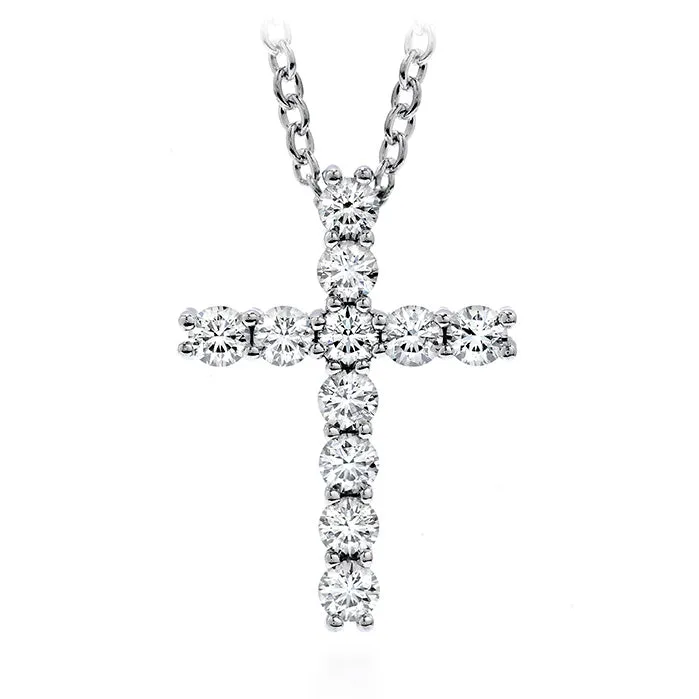Whimsical Cross Pendant Necklace Hearts on Fire Necklaces