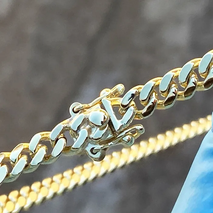 14K Gold Plated over 925 Silver Miami Cuban Link Chain Necklace 5MM 1824 Bling Cartel Admin Necklaces