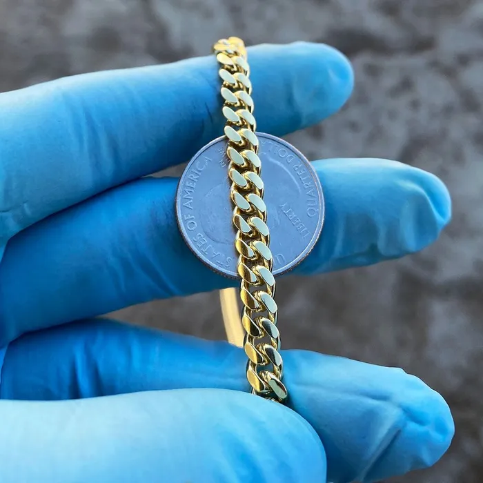 14K Gold Plated over 925 Silver Miami Cuban Link Chain Necklace 5MM 1824 Bling Cartel Admin Necklaces