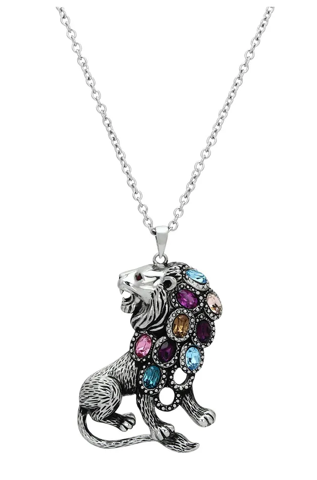 Alamode Necklaces TK1125 High polished no plating Stainless Steel Chain Pendant with Top Grade Crystal in Multi Color Alamode Necklaces TK1125 High polished no plating Stainless Steel Chain Pendant with Top Grade Crystal in Multi Color