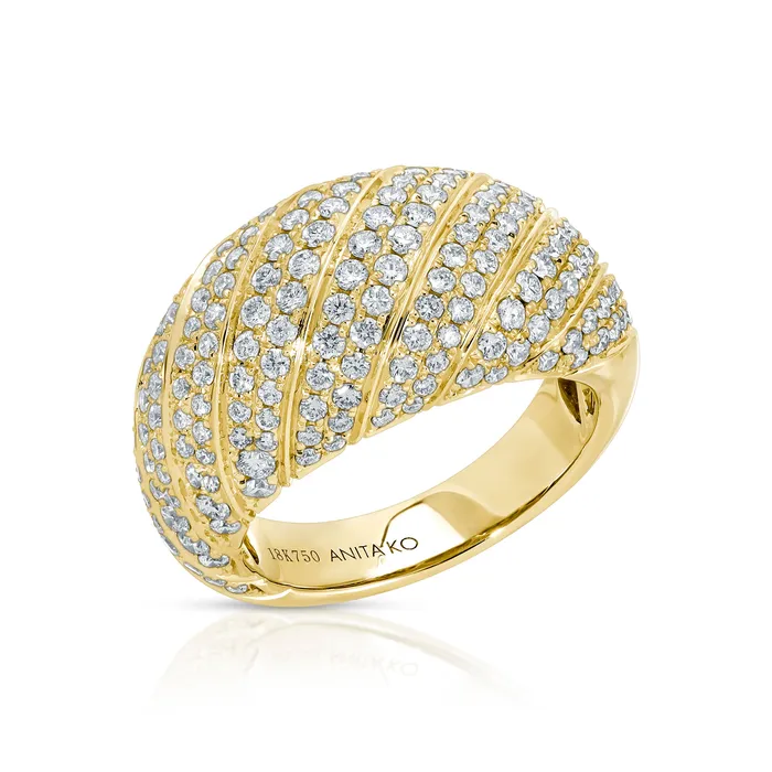 anitako Rings DOMED DIAMOND RING