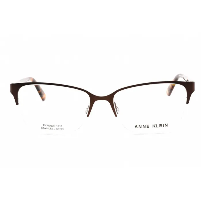 Anne Klein Mens Eyeglasses Mocha Rectangular Half Rim Plastic Frame AK5083 200 Anne Klein Rings