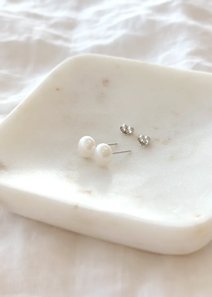 Bella Wren Jewelry Earrings Tide Pearl Stud