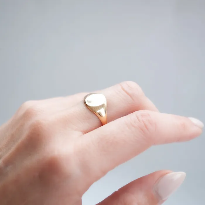 Birmingham Blank Signet Ring Antique Vintage Jewelry Rings