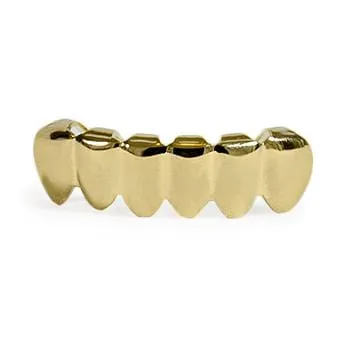 Bling Cartel Admin PreStyled Sets 14K Gold Plated Bottom Teeth Plain Grillz Bling Cartel Admin PreStyled Sets 14K Gold Plated Bottom Teeth Plain Grillz