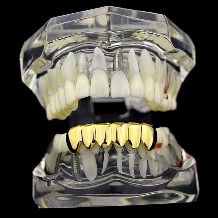 Bling Cartel Admin PreStyled Sets 14K Gold Plated Bottom Teeth Plain Grillz