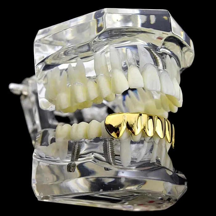 Bling Cartel Admin PreStyled Sets 14K Gold Plated Bottom Teeth Plain Grillz