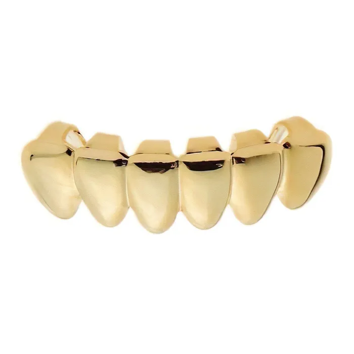 Bling Cartel Admin Rings 14K Gold Plated Bottom Teeth DeeperCut Grillz