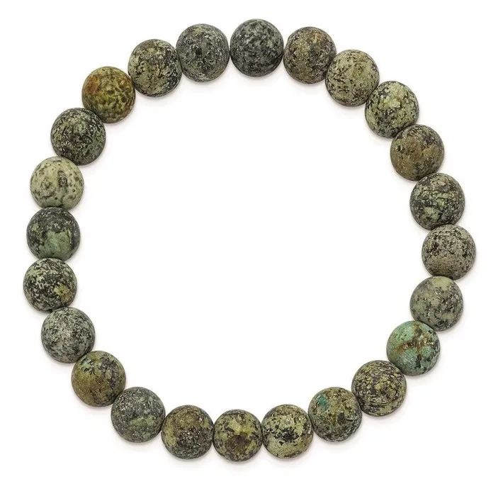 Bracelets Chisel African Pine Agate Beaded Stretch Bracelet Bracelets Chisel African Pine Agate Beaded Stretch Bracelet