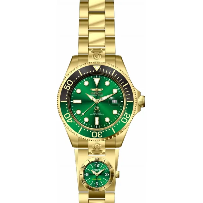 Bracelets Invicta Mens Watch Pro Diver Dual Time Automatic Green Dial Bracelet 45818 Invicta Bracelets Invicta Mens Watch Pro Diver Dual Time Automatic Green Dial Bracelet 45818 Invicta