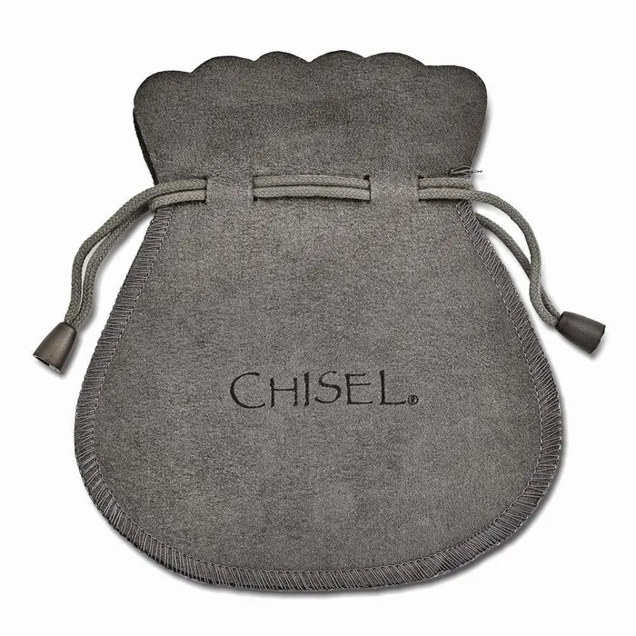 Chisel Earrings Stainless Steel Polished Black IPplated Moveable Heart Earrings Chisel Earrings Stainless Steel Polished Black IPplated Moveable Heart Earrings