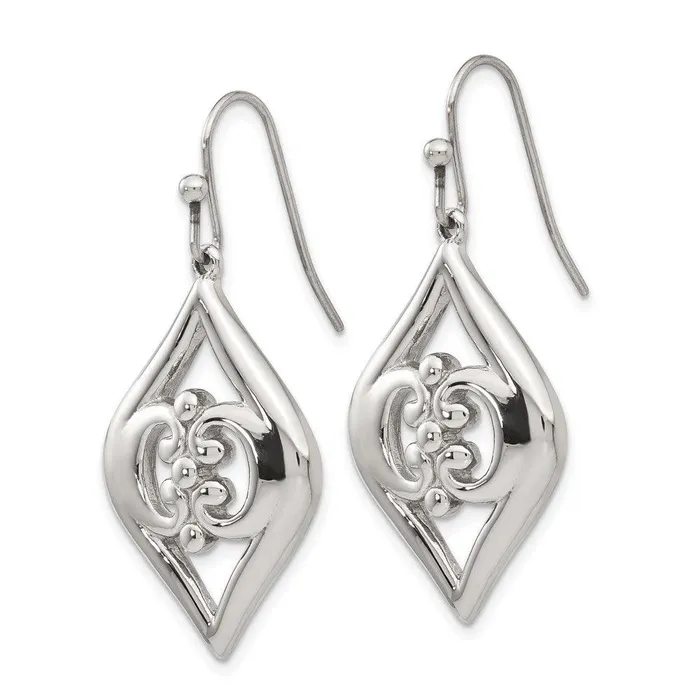 Chisel Earrings Stainless Steel Shepherd Hook Dangle Earrings Chisel Earrings Stainless Steel Shepherd Hook Dangle Earrings
