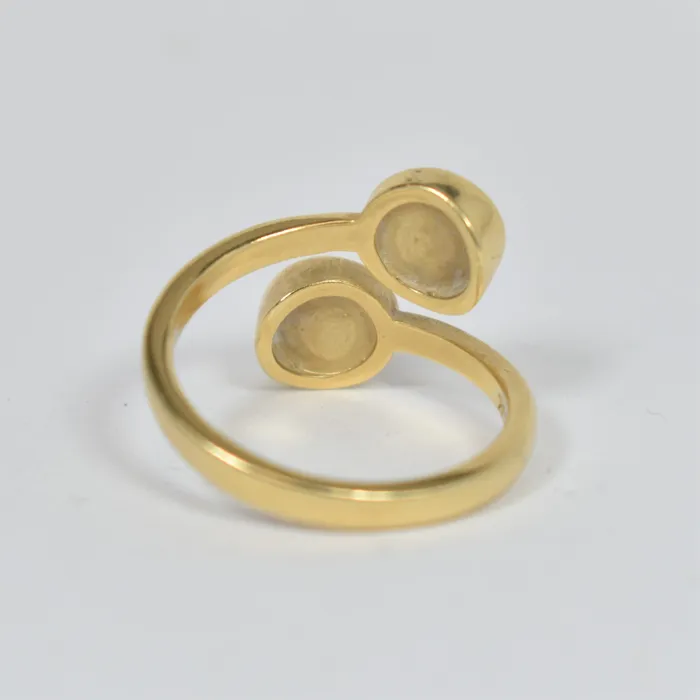 closebymejewelry Sale Bypass Ring in 14K Yellow Gold size 7 Rings