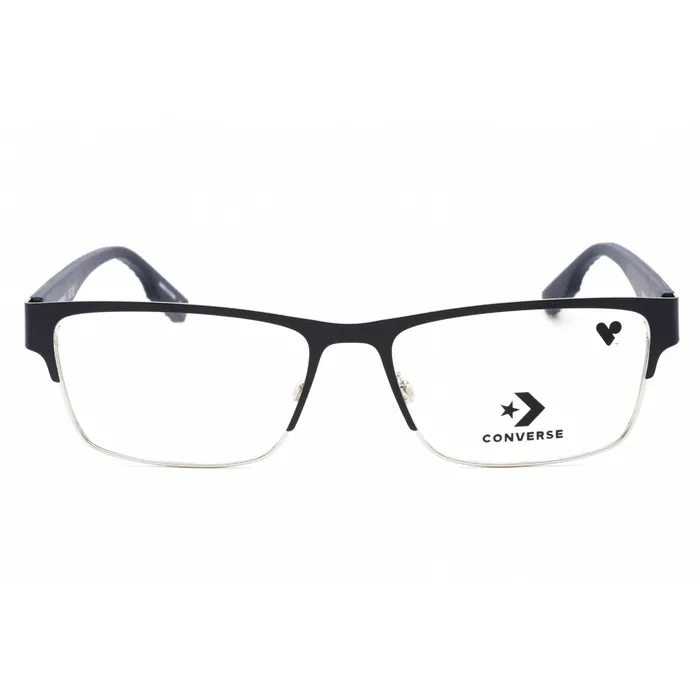 Converse Converse Mens Eyeglasses Matte Obsidian Half Rim Frame Clear Lens CV3008 411 Rings