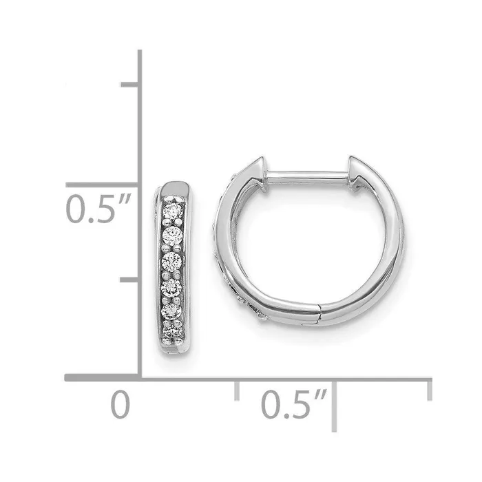 Earrings Jewelry 14k White Gold Diamond Hoop Earrings Earrings Jewelry 14k White Gold Diamond Hoop Earrings