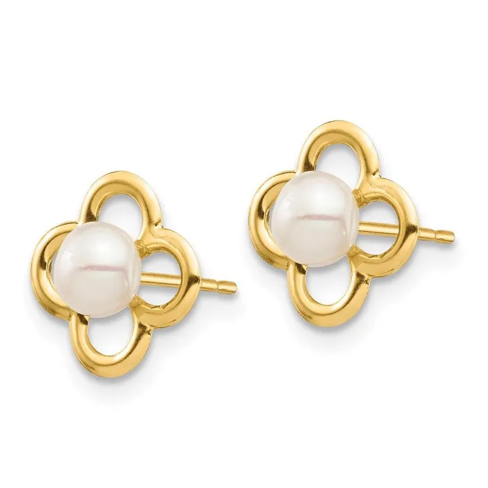 Earrings Jewelry Madi K Kids 14K 45mm White Button Freshwater Cultured Pearl Post Earrings Earrings Jewelry Madi K Kids 14K 45mm White Button Freshwater Cultured Pearl Post Earrings