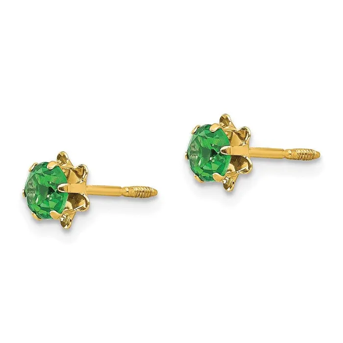 Earrings Jewelry Madi K Kids 14k 4mm Synthetic May Screwback Earrings Earrings Jewelry Madi K Kids 14k 4mm Synthetic May Screwback Earrings