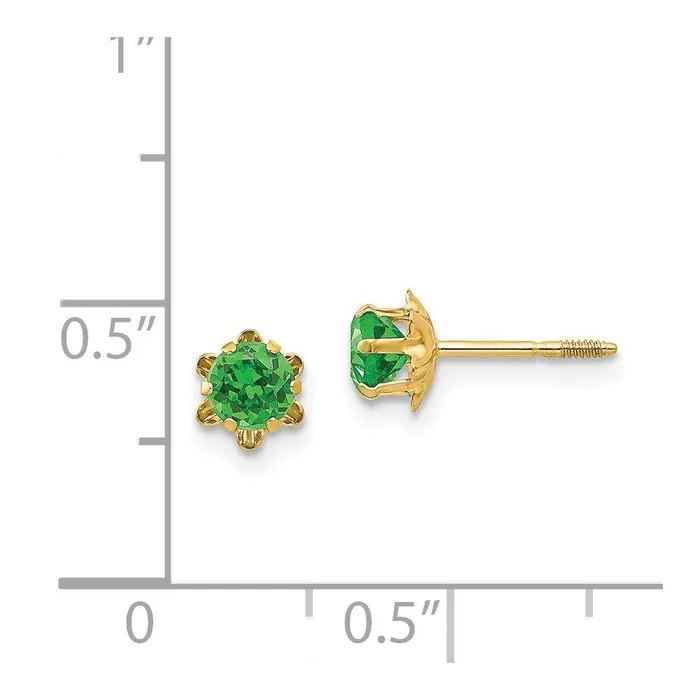 Earrings Jewelry Madi K Kids 14k 4mm Synthetic May Screwback Earrings Earrings Jewelry Madi K Kids 14k 4mm Synthetic May Screwback Earrings