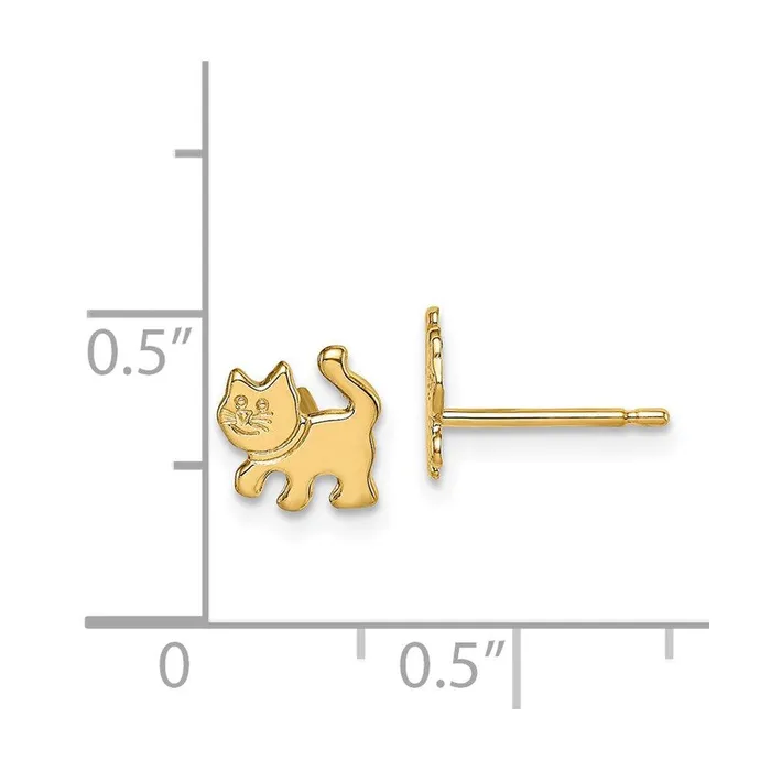 Earrings Jewelry Madi K Kids 14k Kitten Post Earrings Earrings Jewelry Madi K Kids 14k Kitten Post Earrings