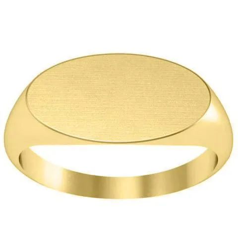 Elongated Oval Signet Ring 17mm Wide deBebians Rings