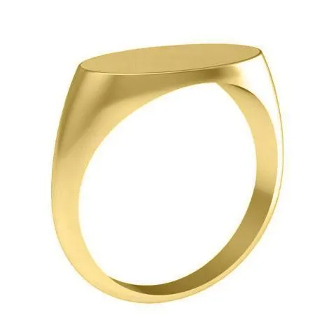 Elongated Oval Signet Ring 17mm Wide deBebians Rings Elongated Oval Signet Ring 17mm Wide deBebians Rings