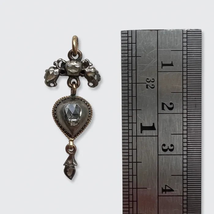 Georgian Crowned Heart Drop Pendant 21stfinds Necklaces