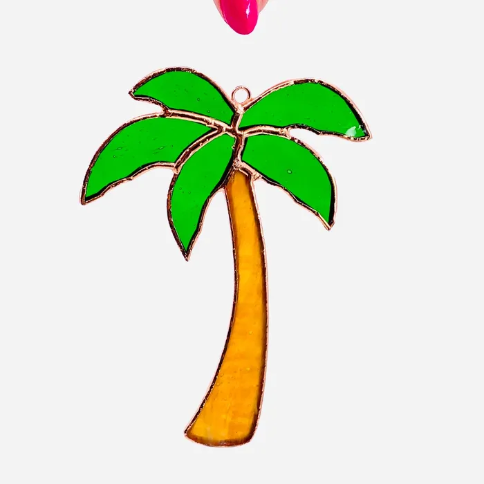 Gift Essentials Necklaces Stained Glass Suncatcher Palm Tree