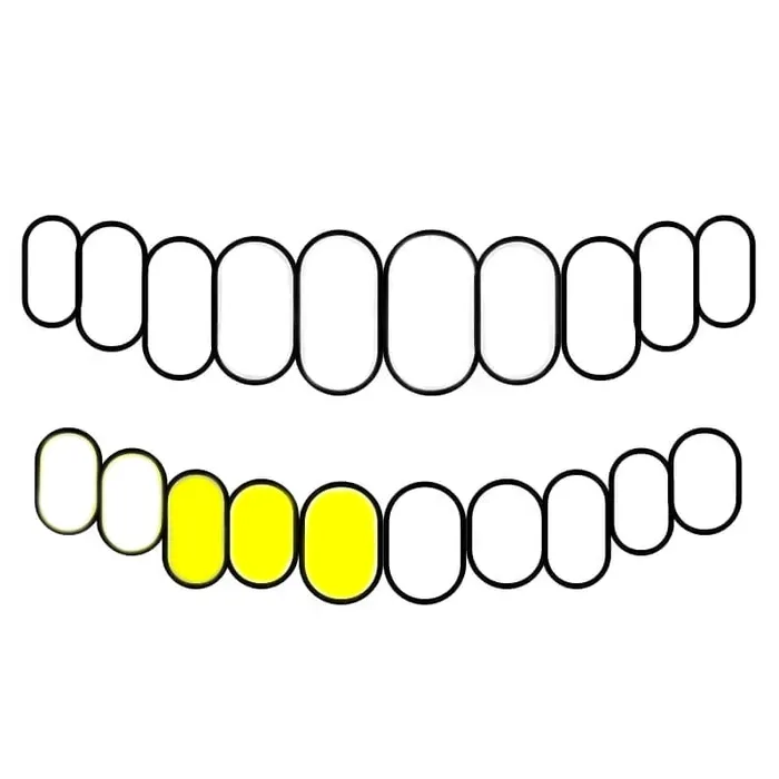 Gold Plated over 925 Sterling Silver Three Teeth Custom Grillz Bling Cartel Admin Rings