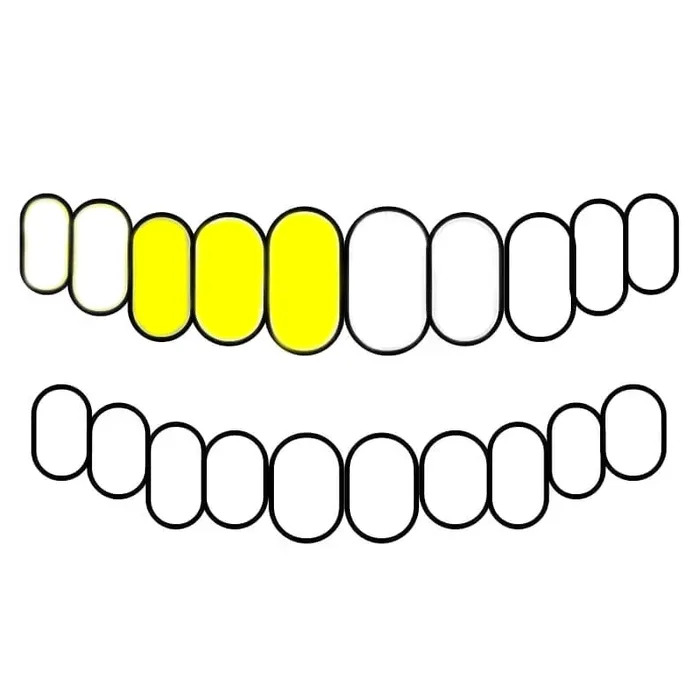 Gold Plated over 925 Sterling Silver Three Teeth Custom Grillz Bling Cartel Admin Rings