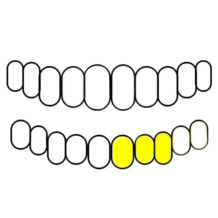 Gold Plated over 925 Sterling Silver Three Teeth Custom Grillz Bling Cartel Admin Rings