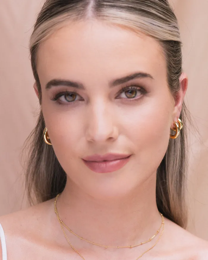Hayden Gold Hoops Penny Pairs PreStyled Sets