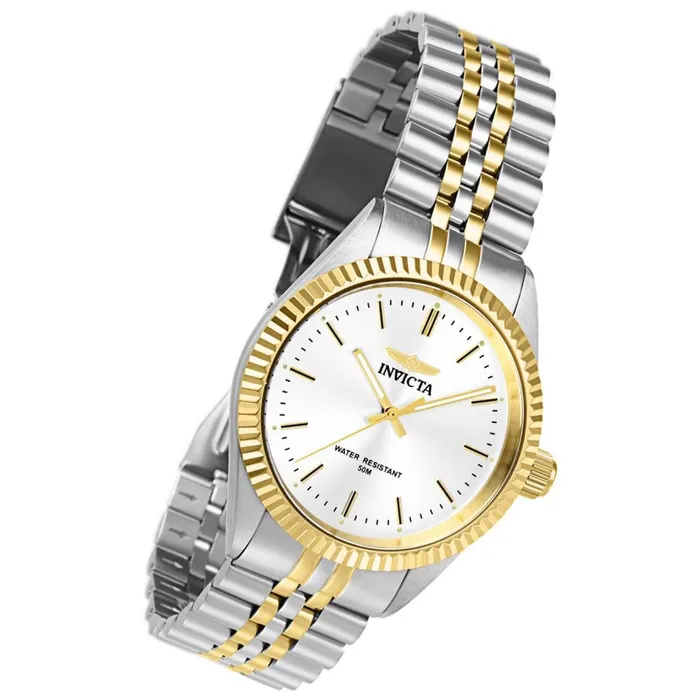 Invicta Bracelets Invicta Mens Bracelet Watch Specialty Quartz Silver Dial Two Tone Steel 29378