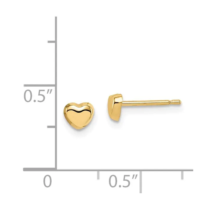 Jewelry Earrings Madi K Kids 14k Heart Post Earrings Jewelry Earrings Madi K Kids 14k Heart Post Earrings