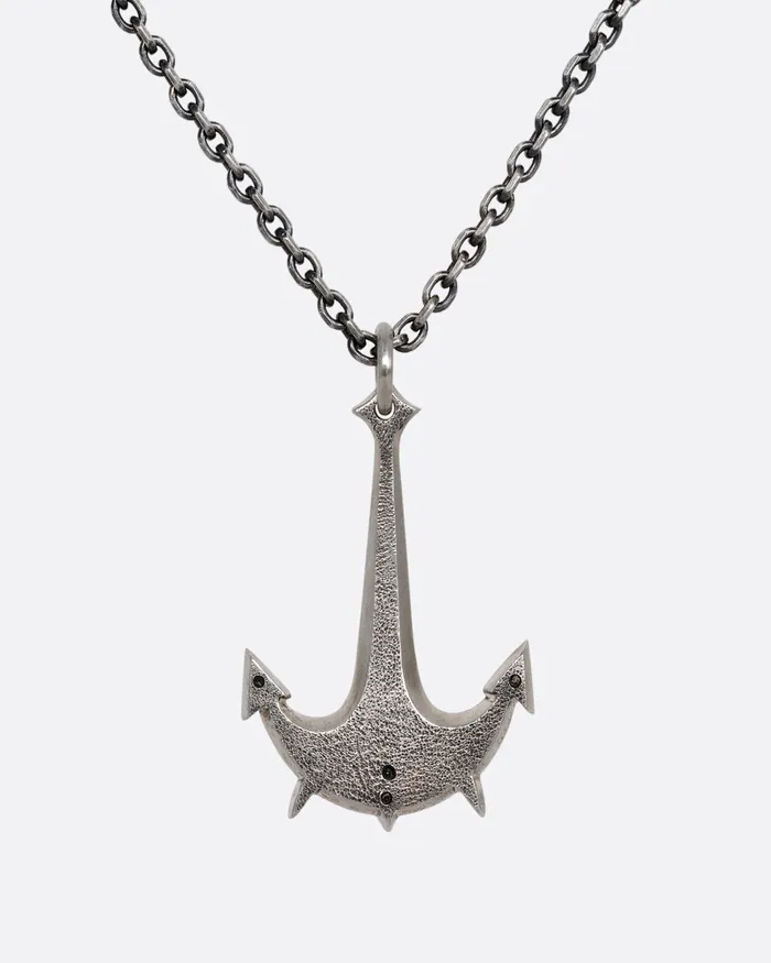 Jonahs Anchor Diamond Pendant Necklace DMD METAL Necklaces Jonahs Anchor Diamond Pendant Necklace DMD METAL Necklaces