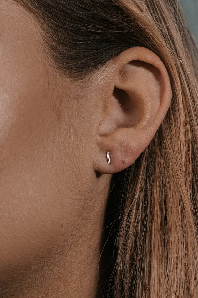 Kty Earrings Lil Stick Earrings Silver