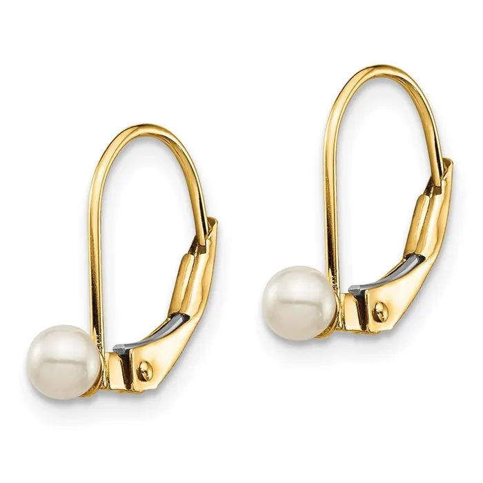 Madi K Kids 14K 34mm White Round FW Cultured Pearl Leverback Earrings Jewelry Earrings Madi K Kids 14K 34mm White Round FW Cultured Pearl Leverback Earrings Jewelry Earrings