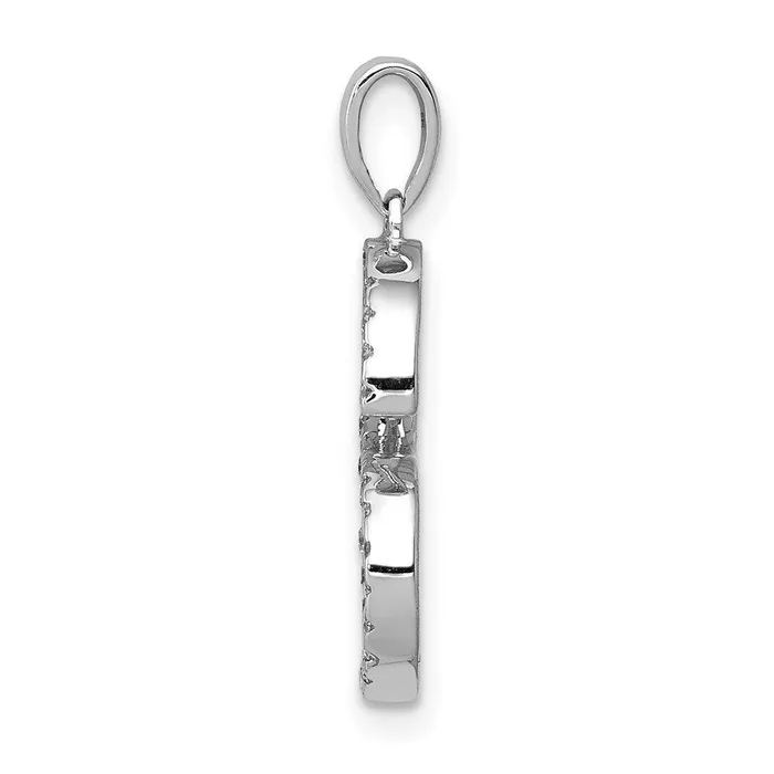Necklaces Jewelry 14k White Gold Diamond Initial S Pendant Necklaces Jewelry 14k White Gold Diamond Initial S Pendant