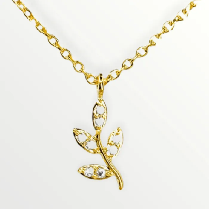 Necklaces Rhinestone Sprout Necklace Necklaces Rhinestone Sprout Necklace